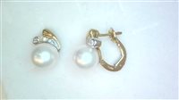 Earrings Salvini Woman Perle in Yellow Gold Perla PERLE AKOYA DIA CT 0.05